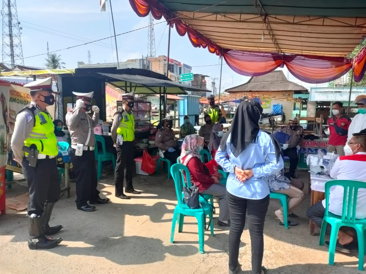 Polres Mesuji IPTU Farid Riyanto Menekan Penyebaran Covid-19, Gelar Rapid Antigen gratis