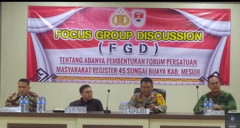 Anggota Bawaslu Provinsi Lampung Hadiri Undangan Kapolres Mesuji